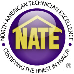 NATE Certified for Home HVAC installation.